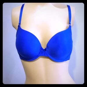 Navy blue polka dot Victoria's Secret Bra